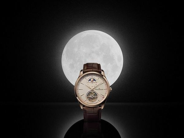 积家Master Ultra Thin Tourbillon Moon超薄大师系列陀飞轮月相腕表